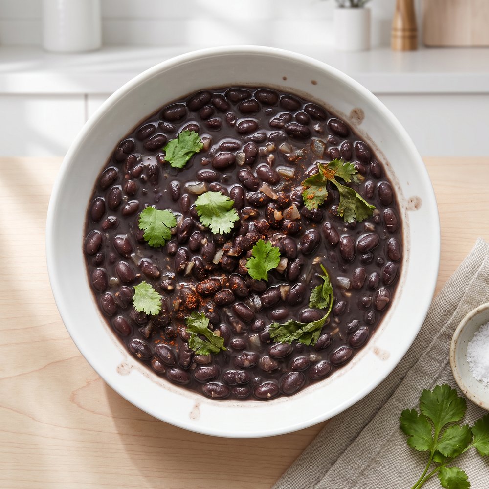 Flavorful Skillet Black Beans
