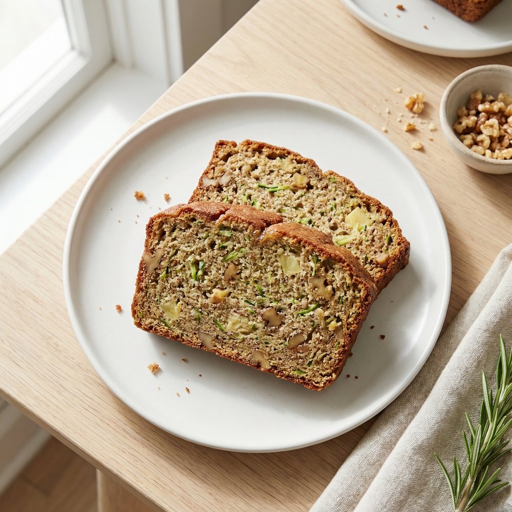 Zucchini Bread with Flax Seed