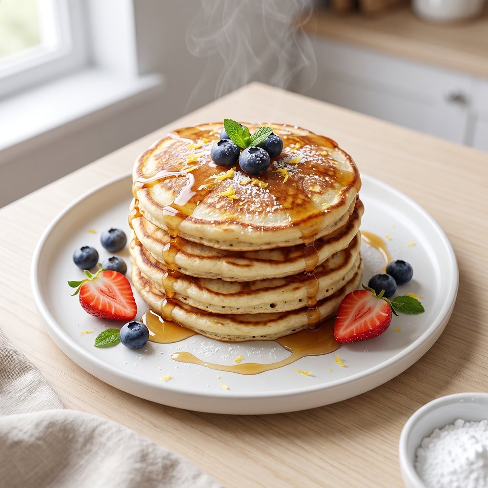 Fluffy Ricotta Cheese Pancakes