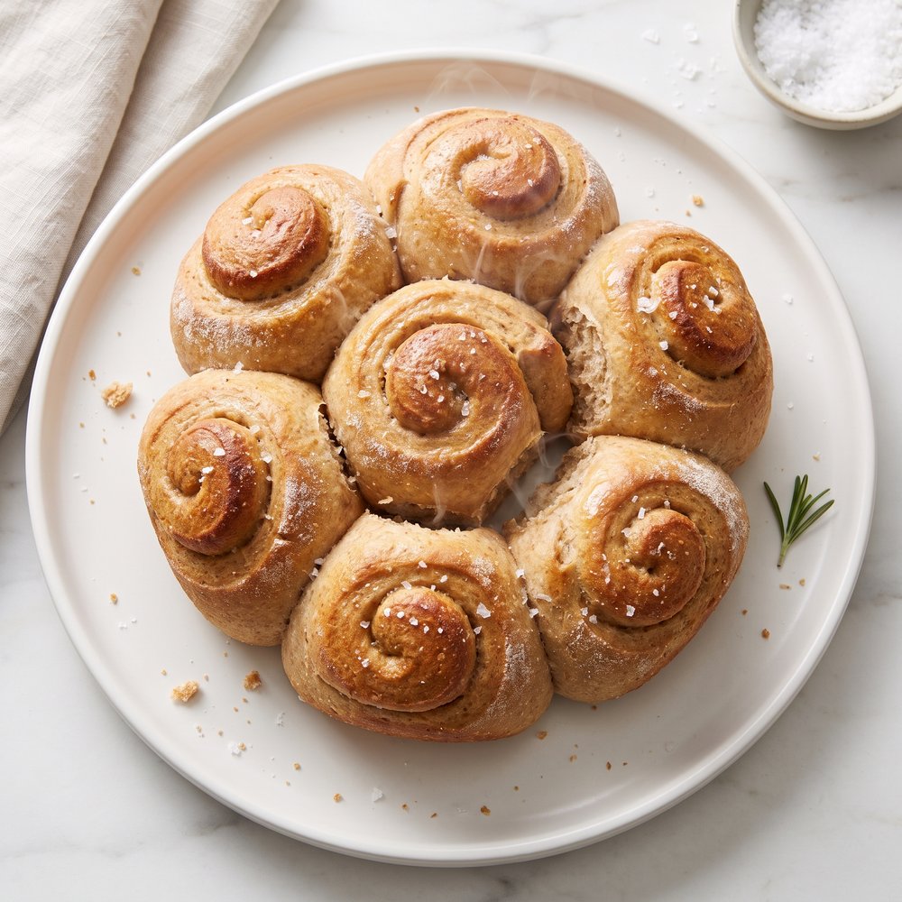 Fluffy Whole Wheat Dinner Rolls