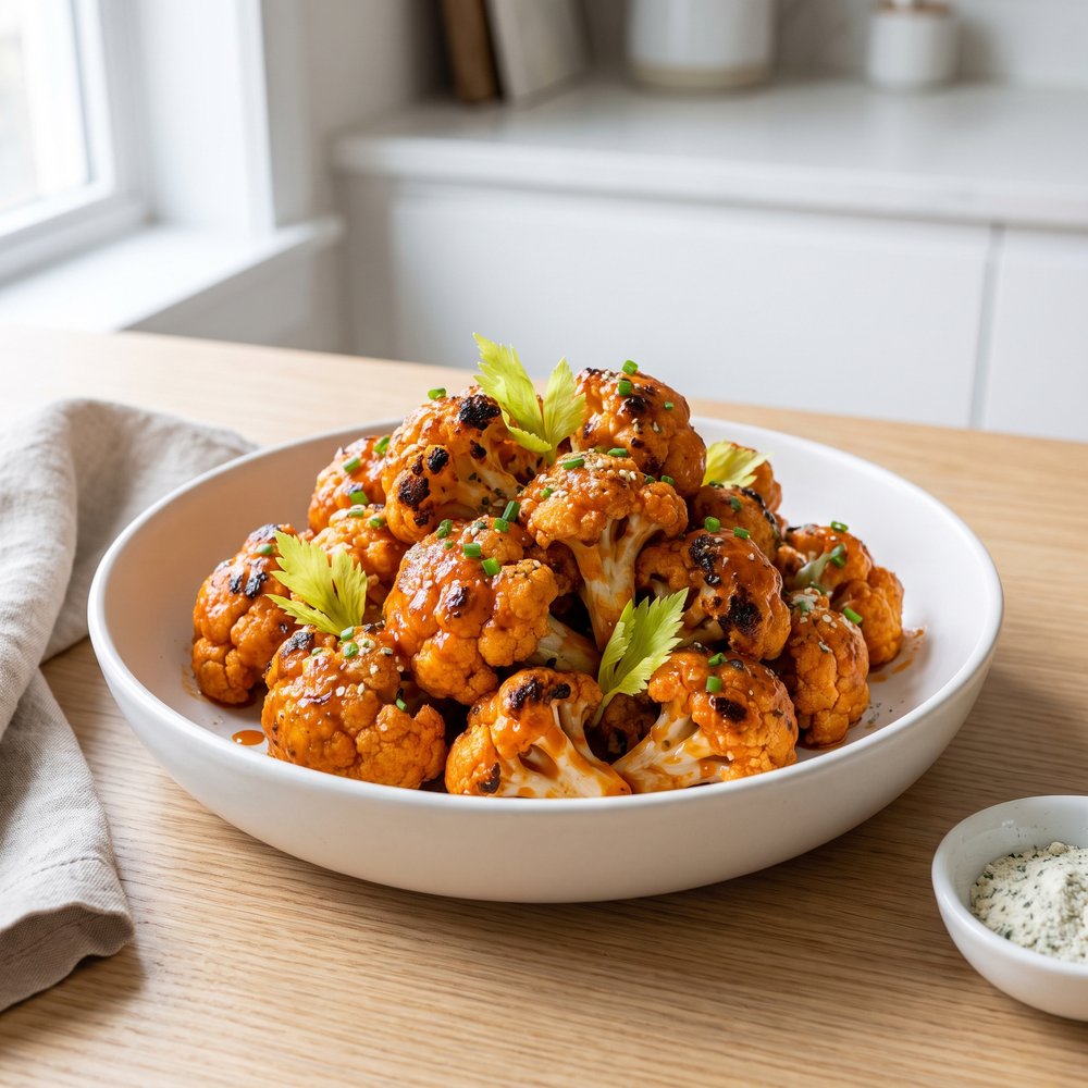 Foil-Packet Buffalo Cauliflower on the Grill