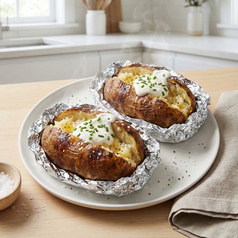 Baked Potatoes on the Grill