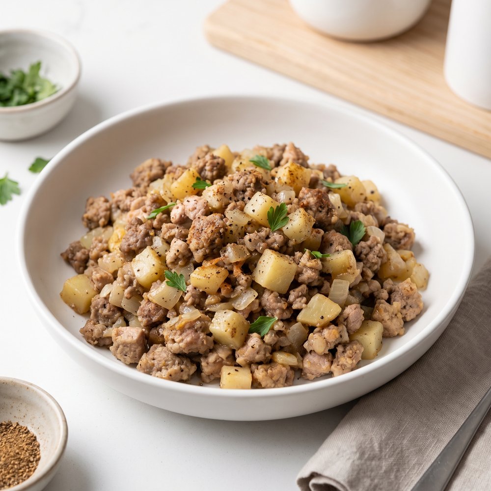 French-Style Meat and Potato Stuffing
