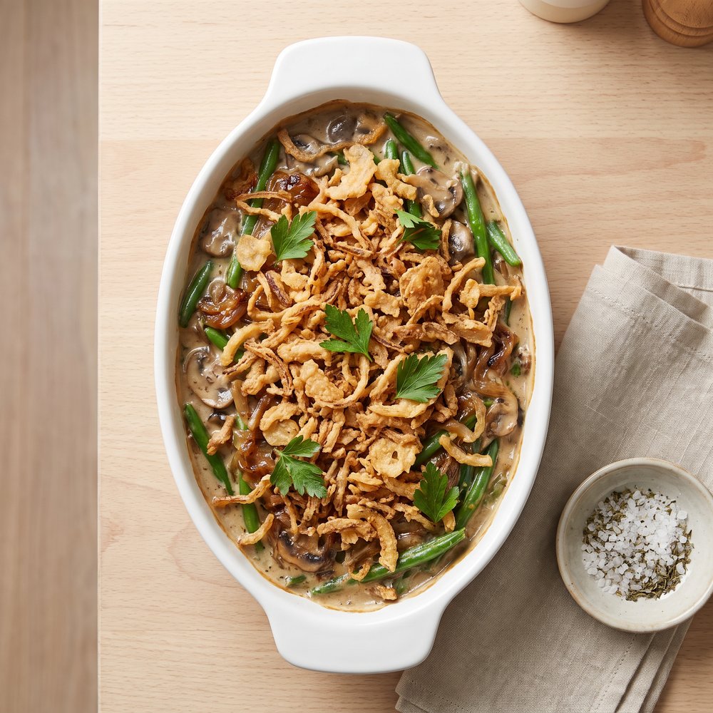 Fresh Green Bean Casserole from Scratch