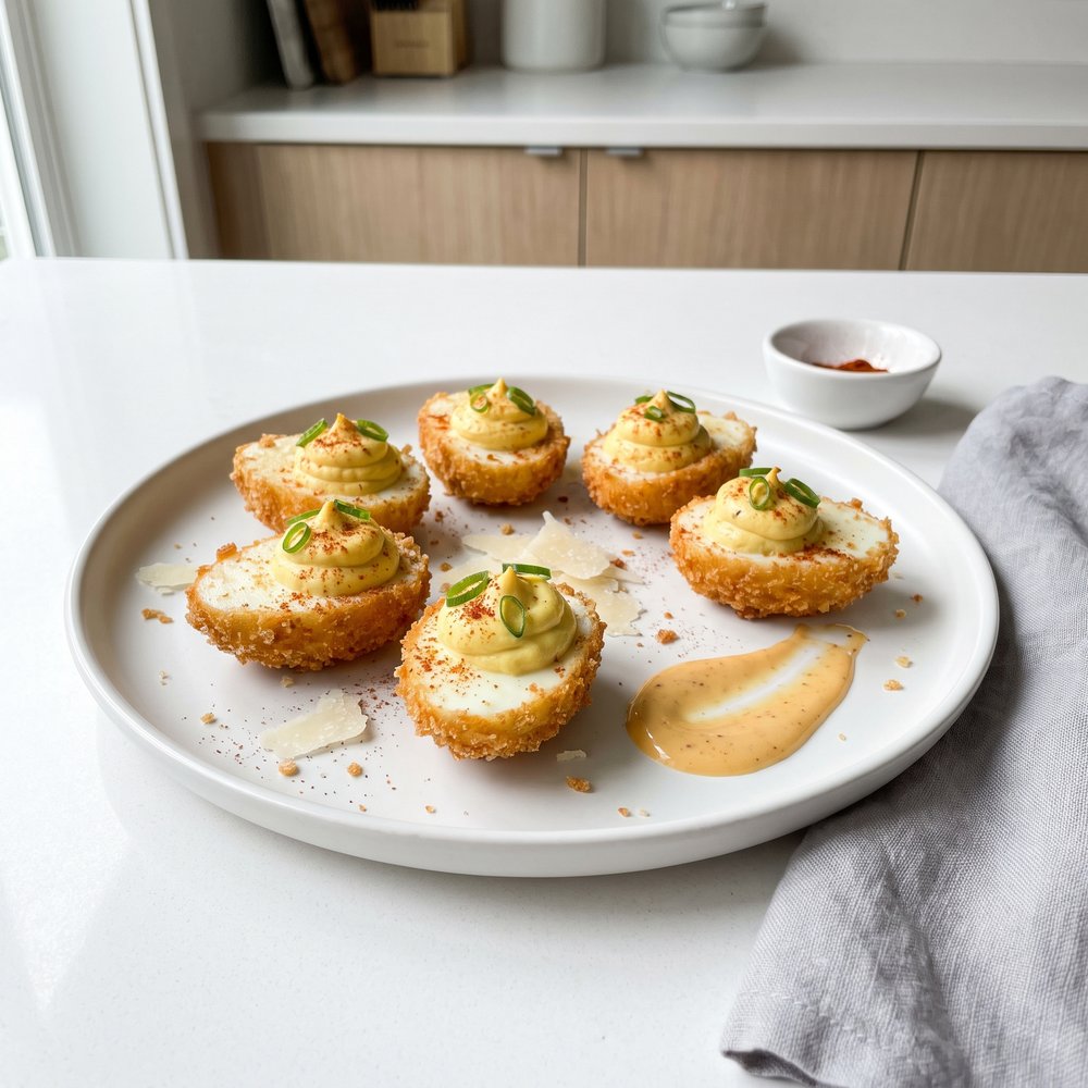 Fried Deviled Eggs