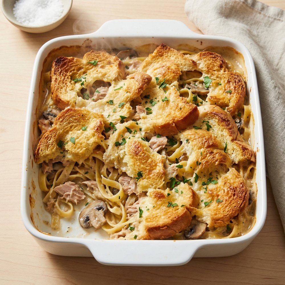 From-Scratch Tuna Noodle Casserole (Best Version)
