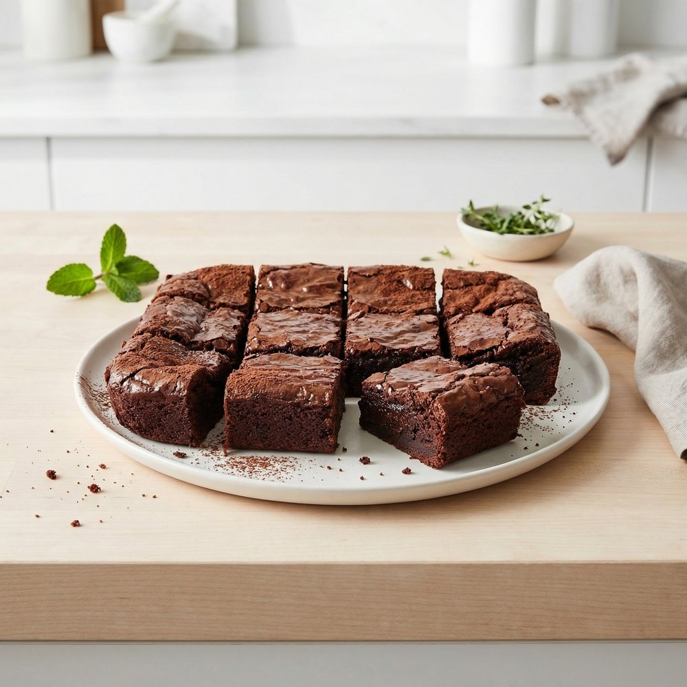 Thick Fudge Brownies (Deep-Dish Style)