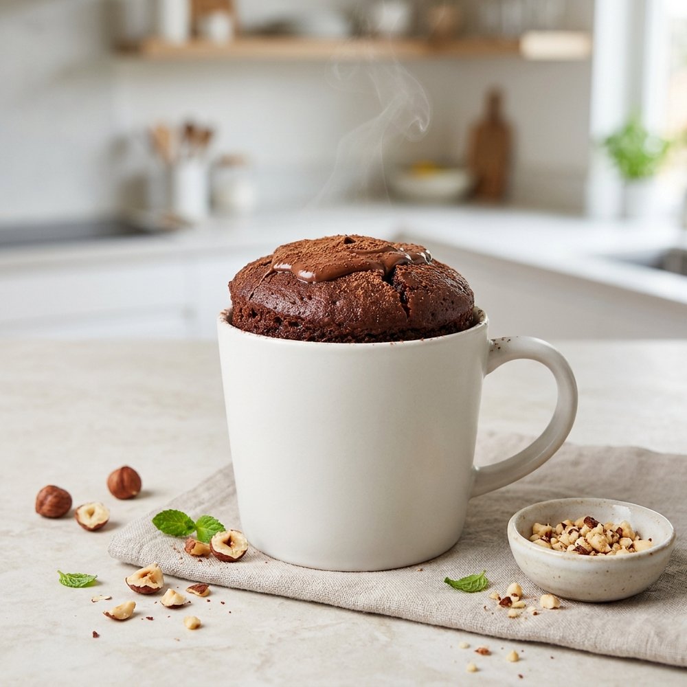 Fudgy Nutella Mug Cake