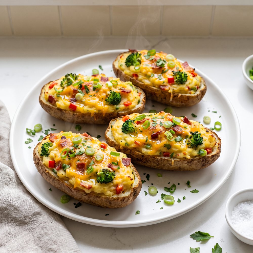 Fully Loaded Twice-Baked Potatoes