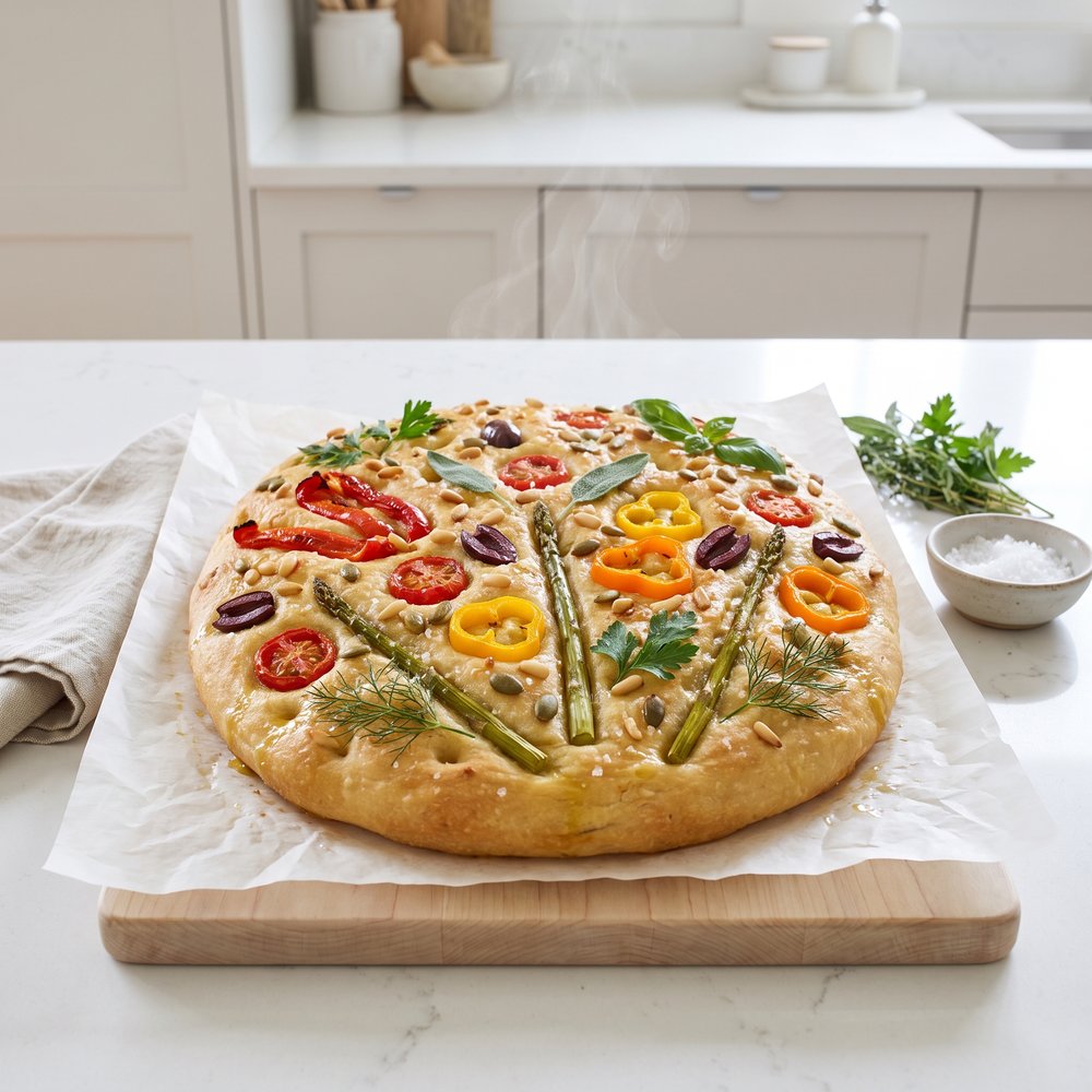 Garden-Art Focaccia Loaf