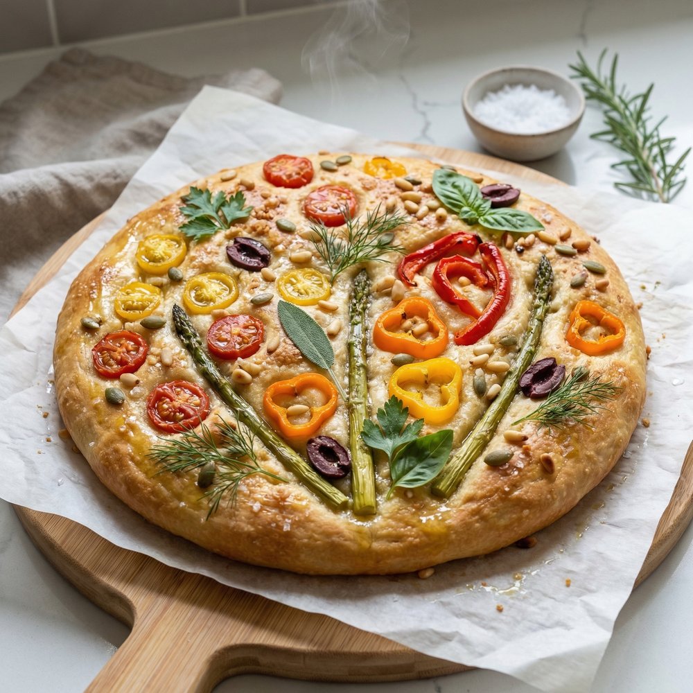 Garden-Art Focaccia Loaf