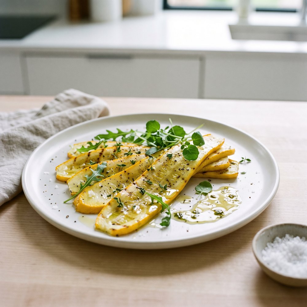 Garlic-Grilled Yellow Squash
