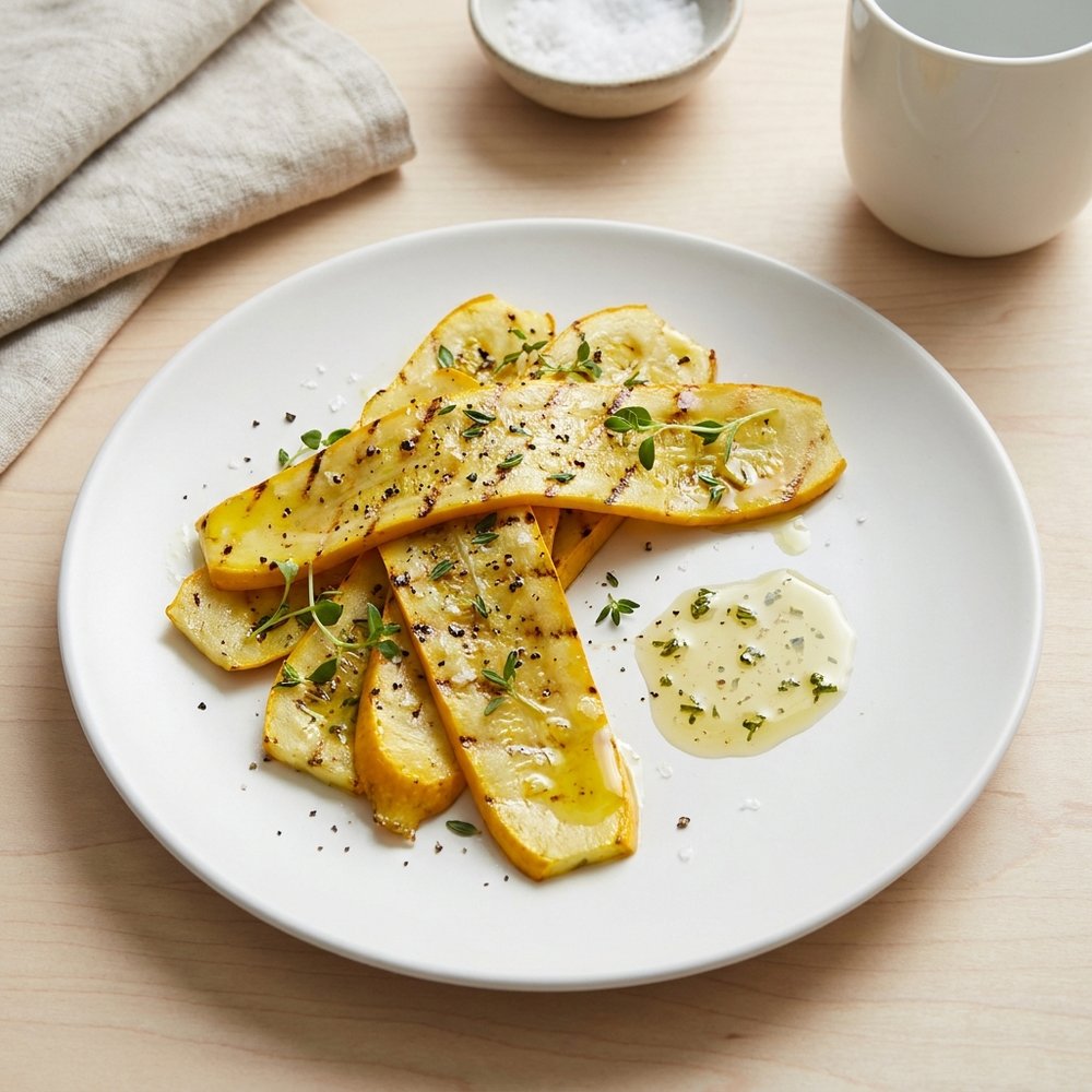 Garlic-Grilled Yellow Squash