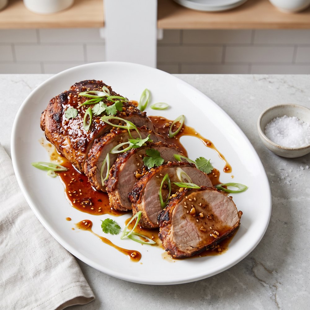 Garlic-Honey Glazed Pork Tenderloin
