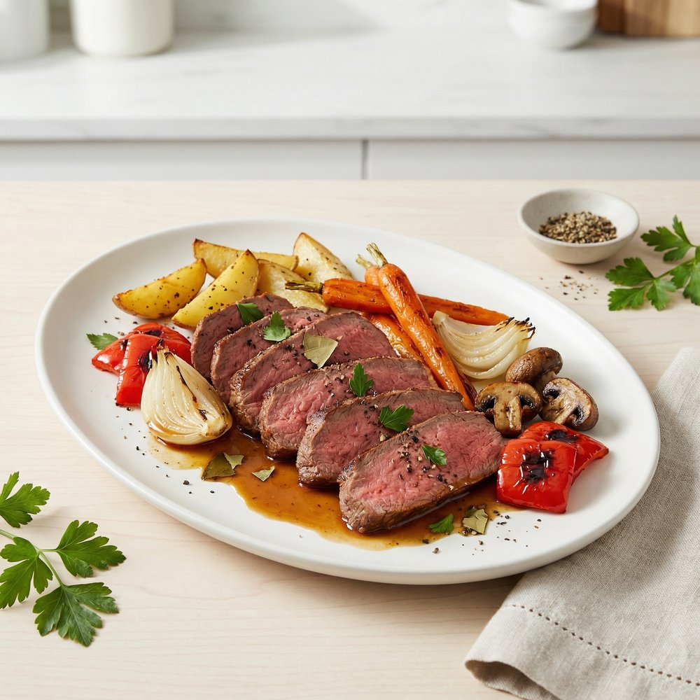 Roasted Top Sirloin with Vegetables