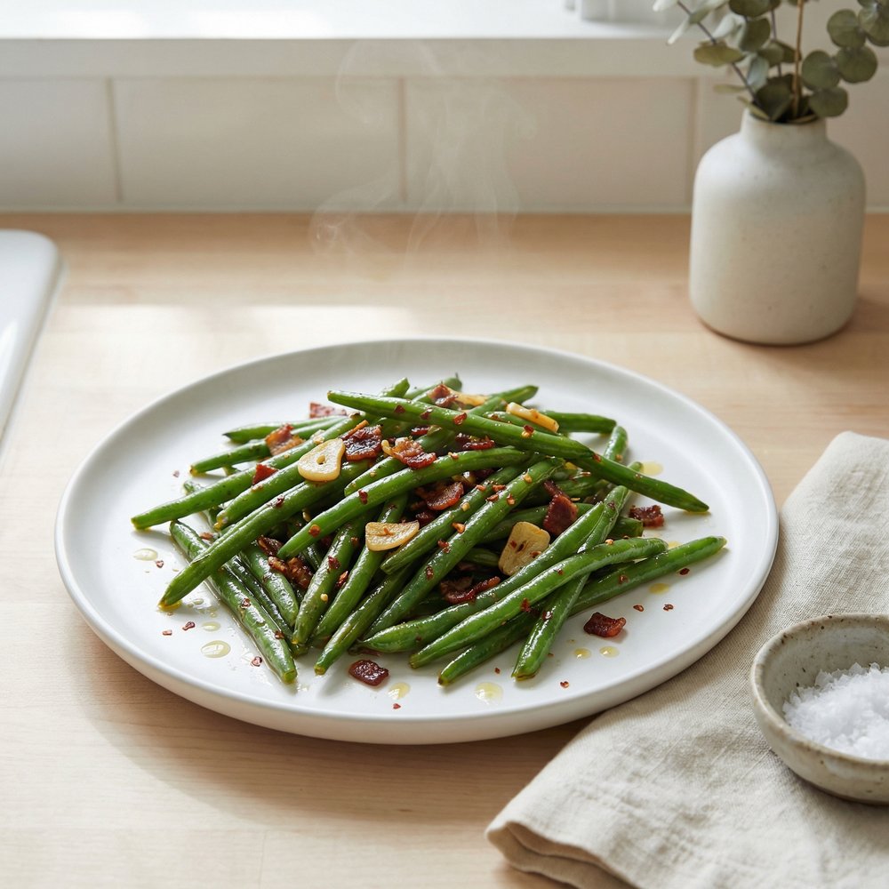Green Bean and Bacon Saute