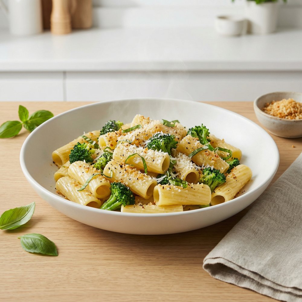 Rigatoni Tossed with Broccoli