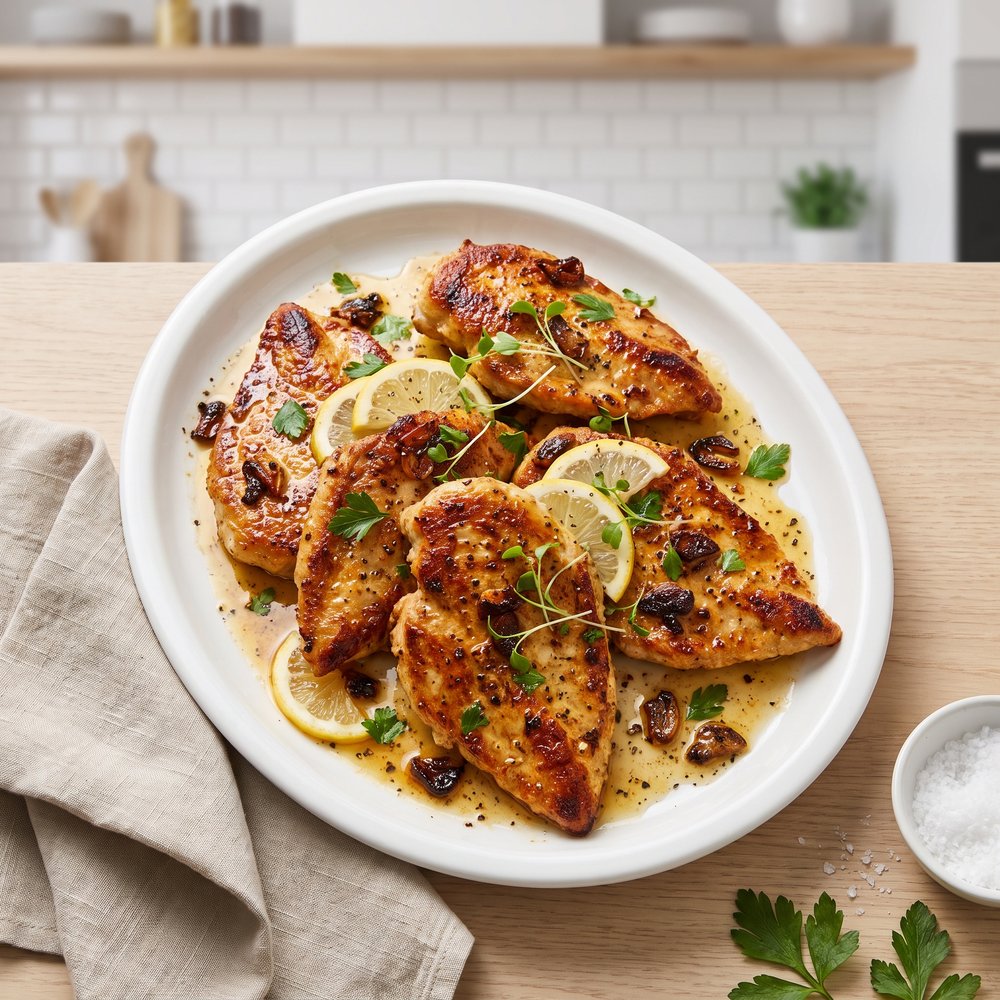 Garlic Butter Chicken Cutlets