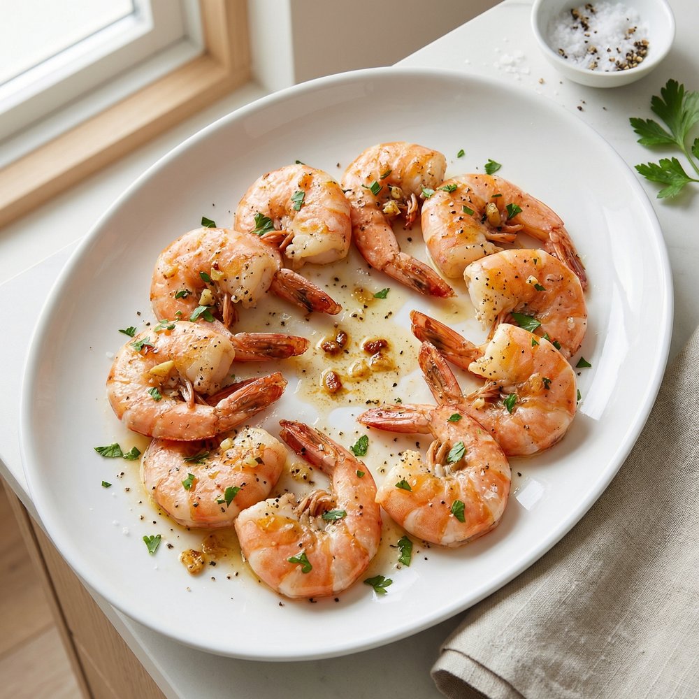 Oven-Roasted Garlic Butter Shrimp