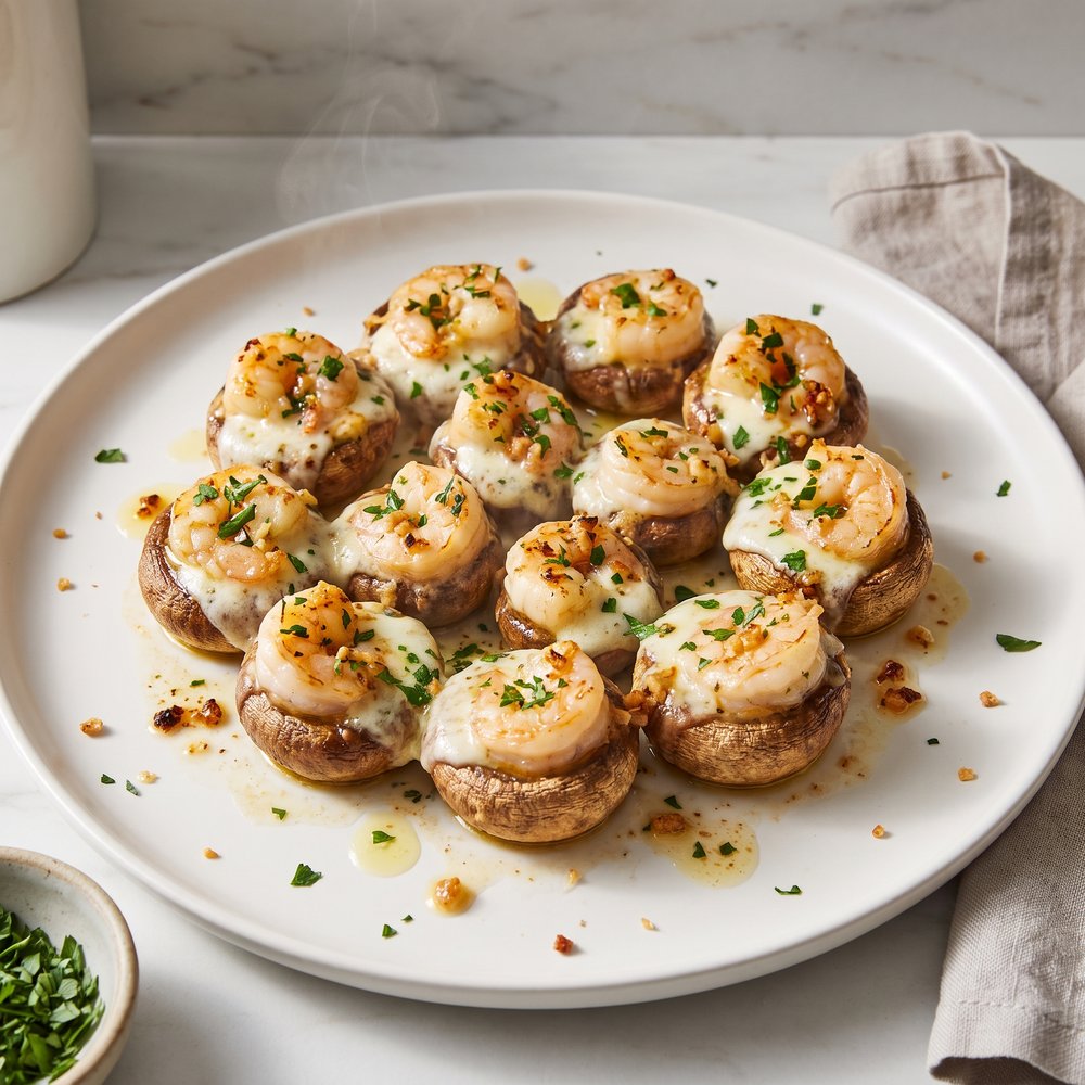 Garlic Butter Shrimp ‘Escargot’ Bites