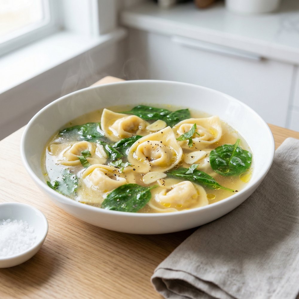 Spinach Tortellini Soup