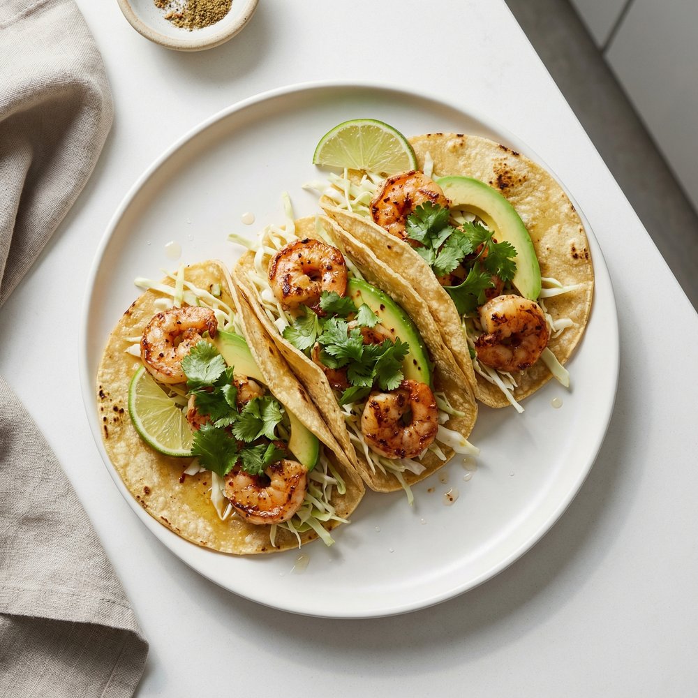 Cilantro Shrimp Tacos