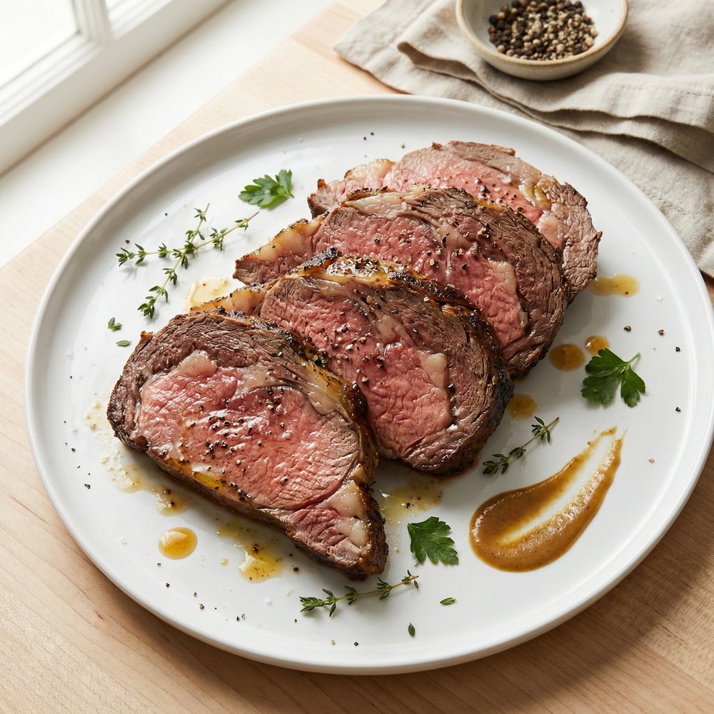Garlic-Dijon Crusted Prime Rib Roast