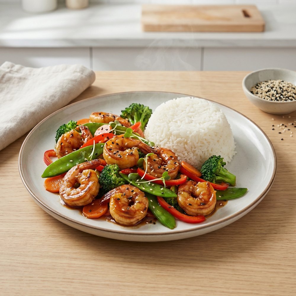 Shrimp and Broccoli Stir-Fry
