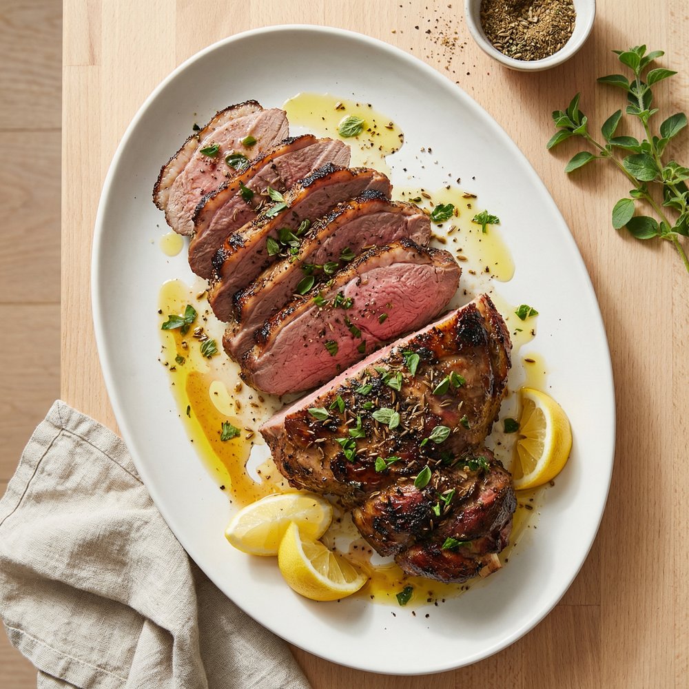 Roasted Butterflied Leg of Lamb