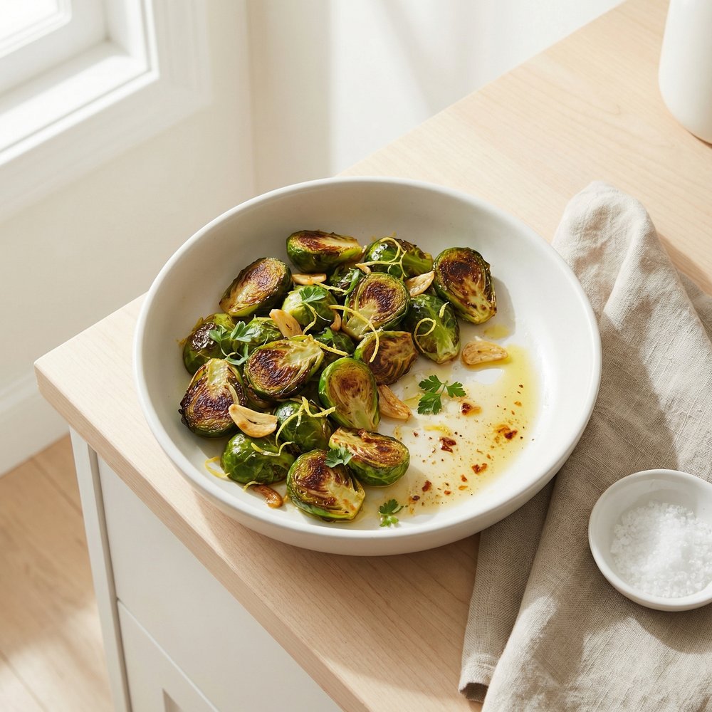 Pan-Roasted Brussels Sprouts