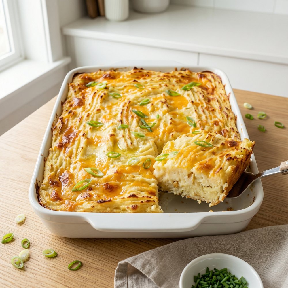Garlic Mashed Potato Casserole