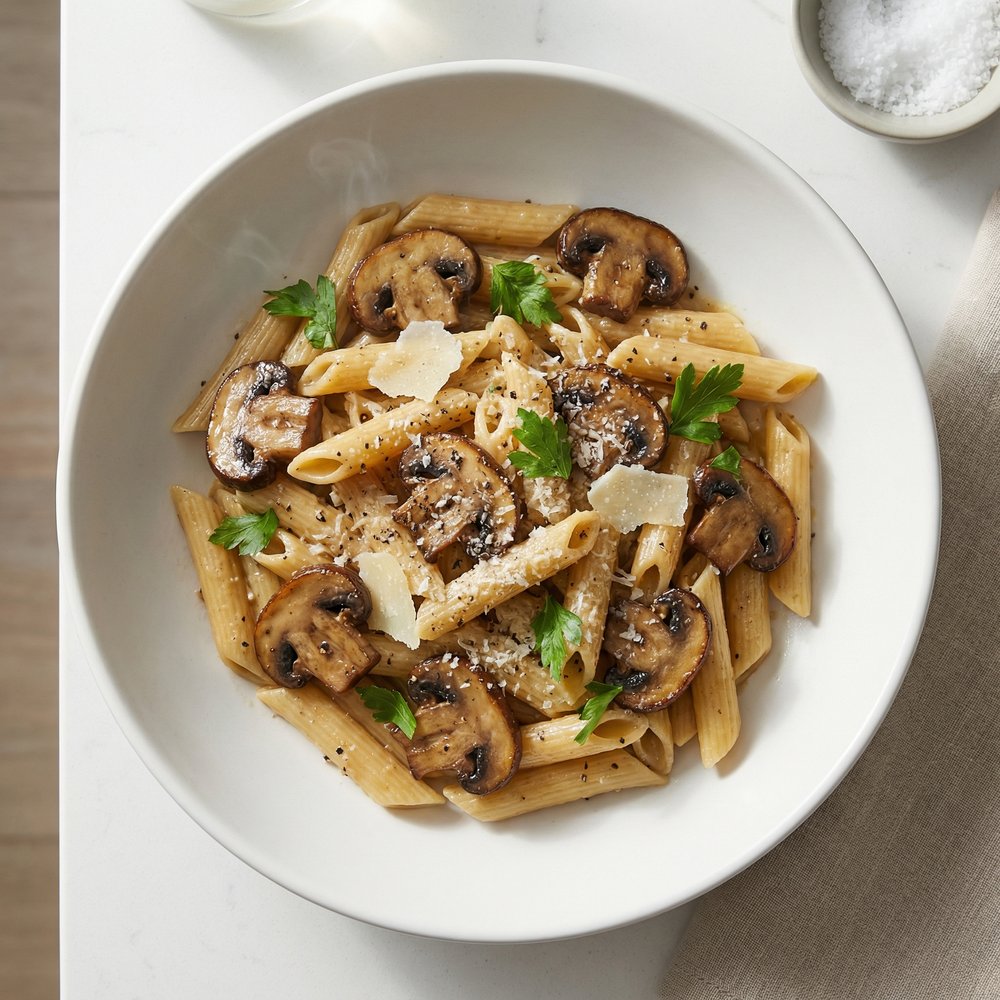 Penne with Mushrooms