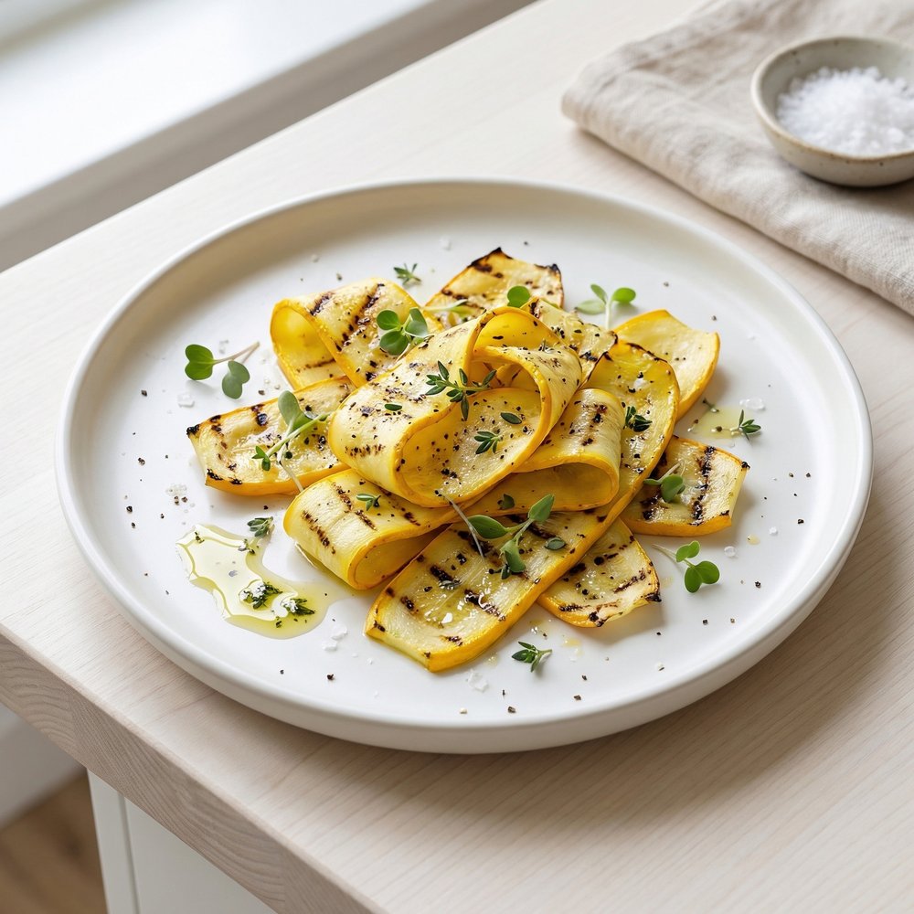Garlic-Grilled Yellow Squash