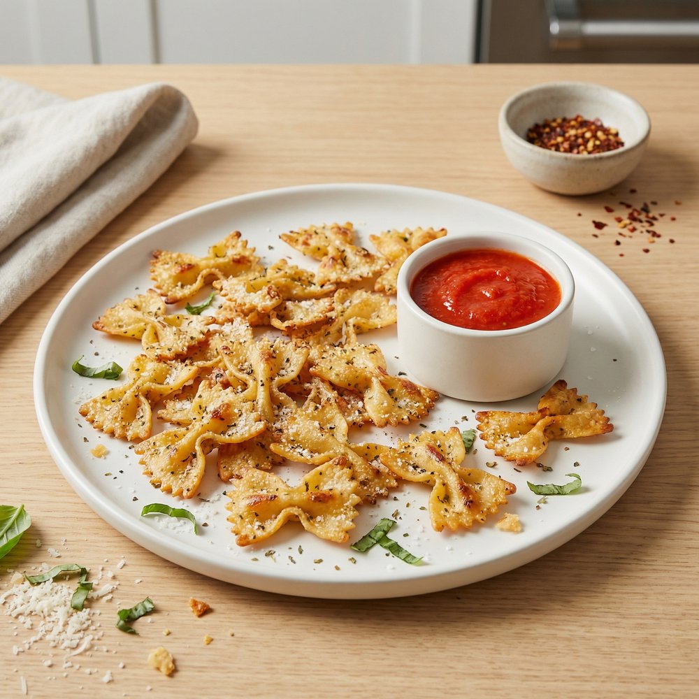 Crispy Air-Fried Pasta Chips
