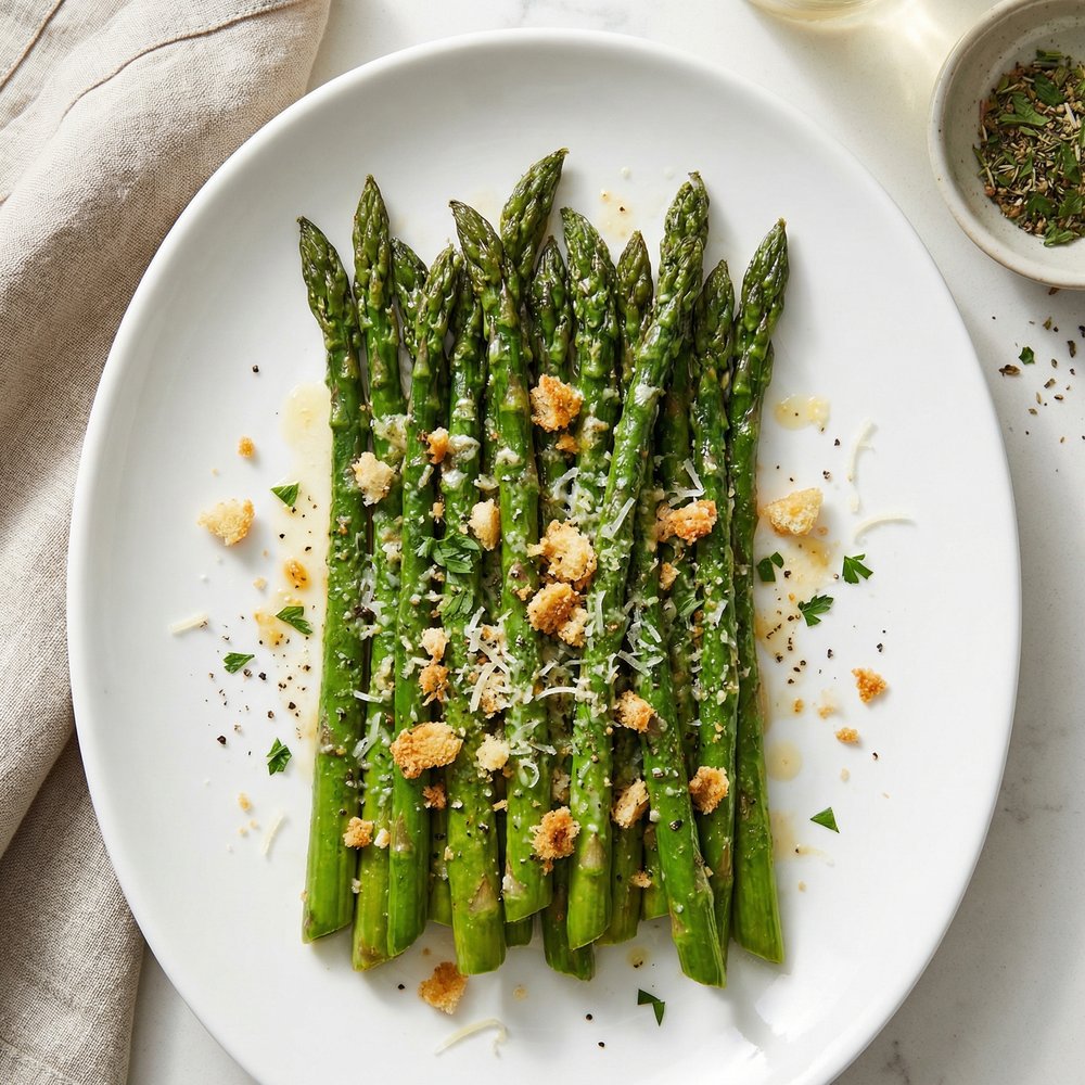 Garlic-Parmesan Crusted Asparagus