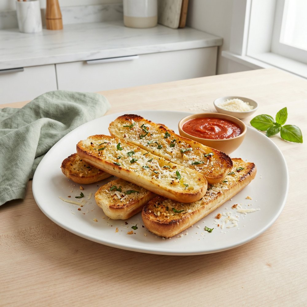 Quick Garlic Breadsticks