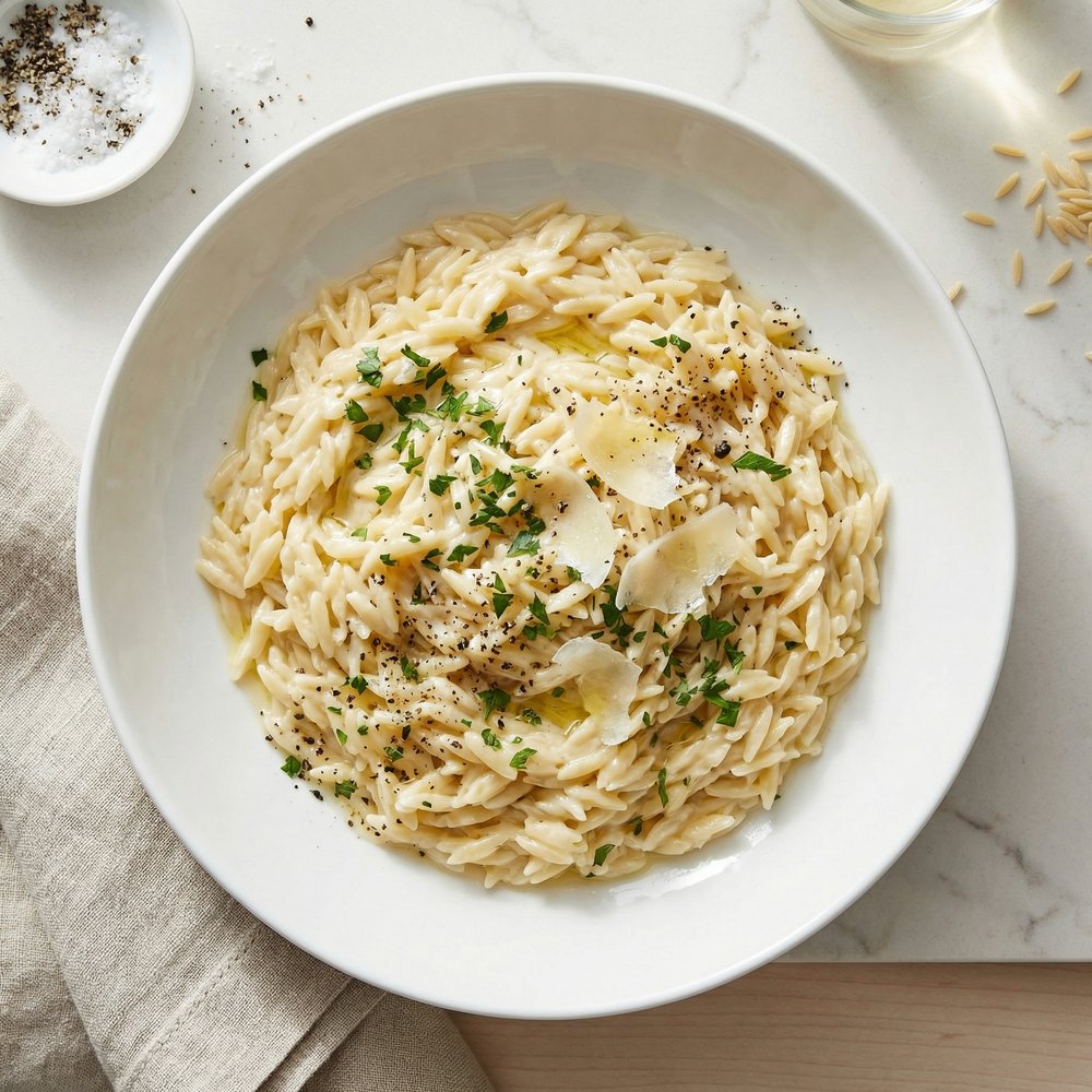 Parmesan Garlic Orzo