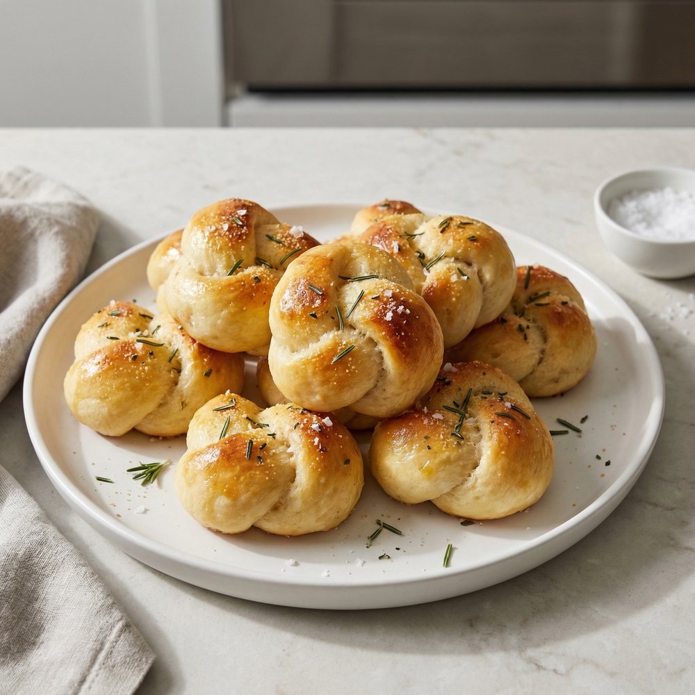 Rosemary-Garlic Breadstick Knots