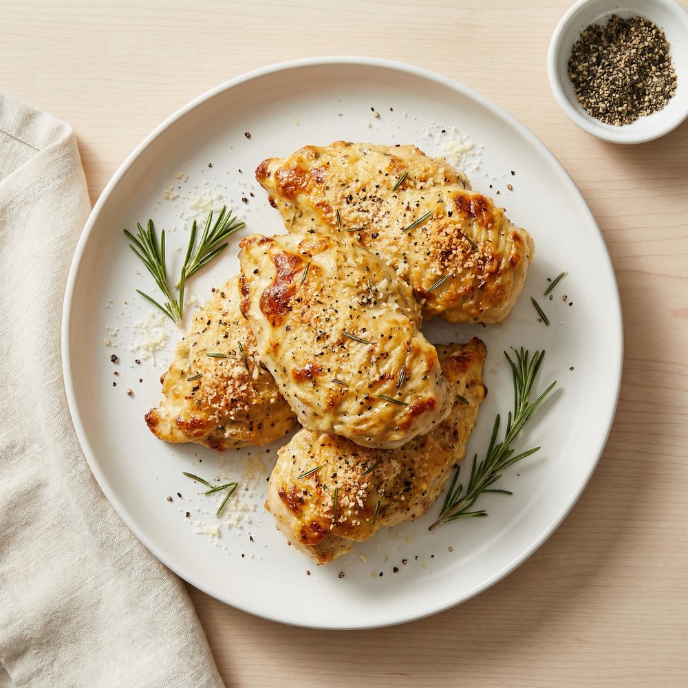 Garlic-Rosemary Parmesan Mayo Chicken