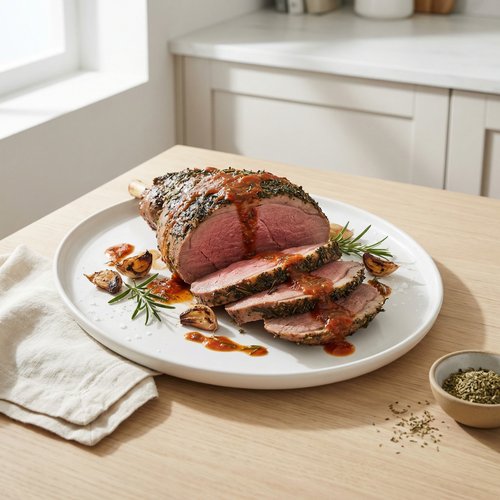 Simple Roasted Leg of Lamb