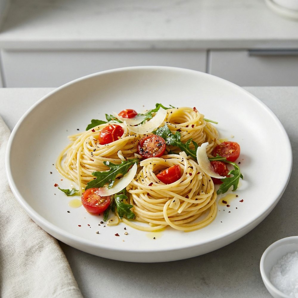 Pasta with Arugula and Tomatoes