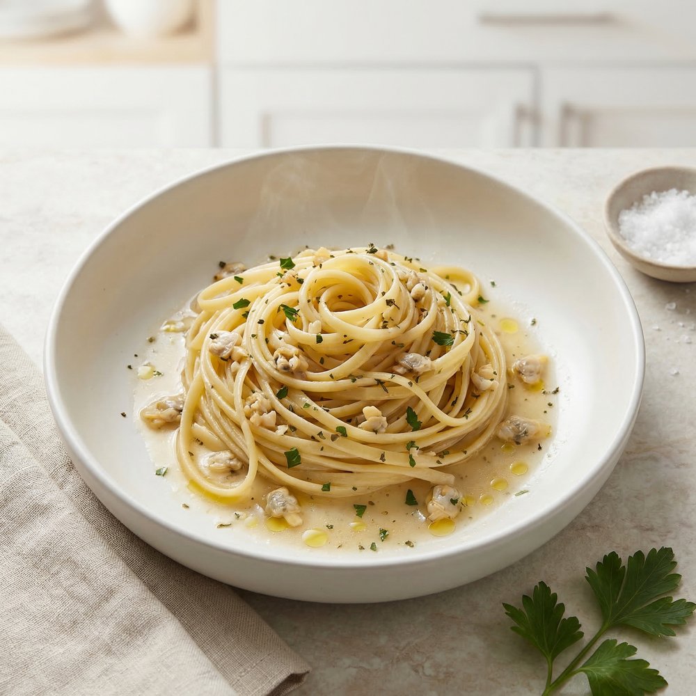 Linguine in White Clam Sauce