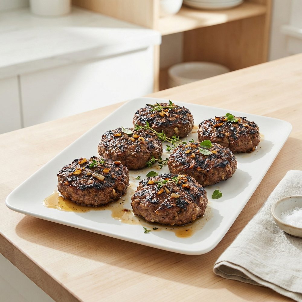 Garlic and Onion Burgers