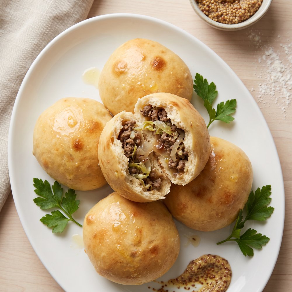 German Bierocks Meat-Filled Turnovers