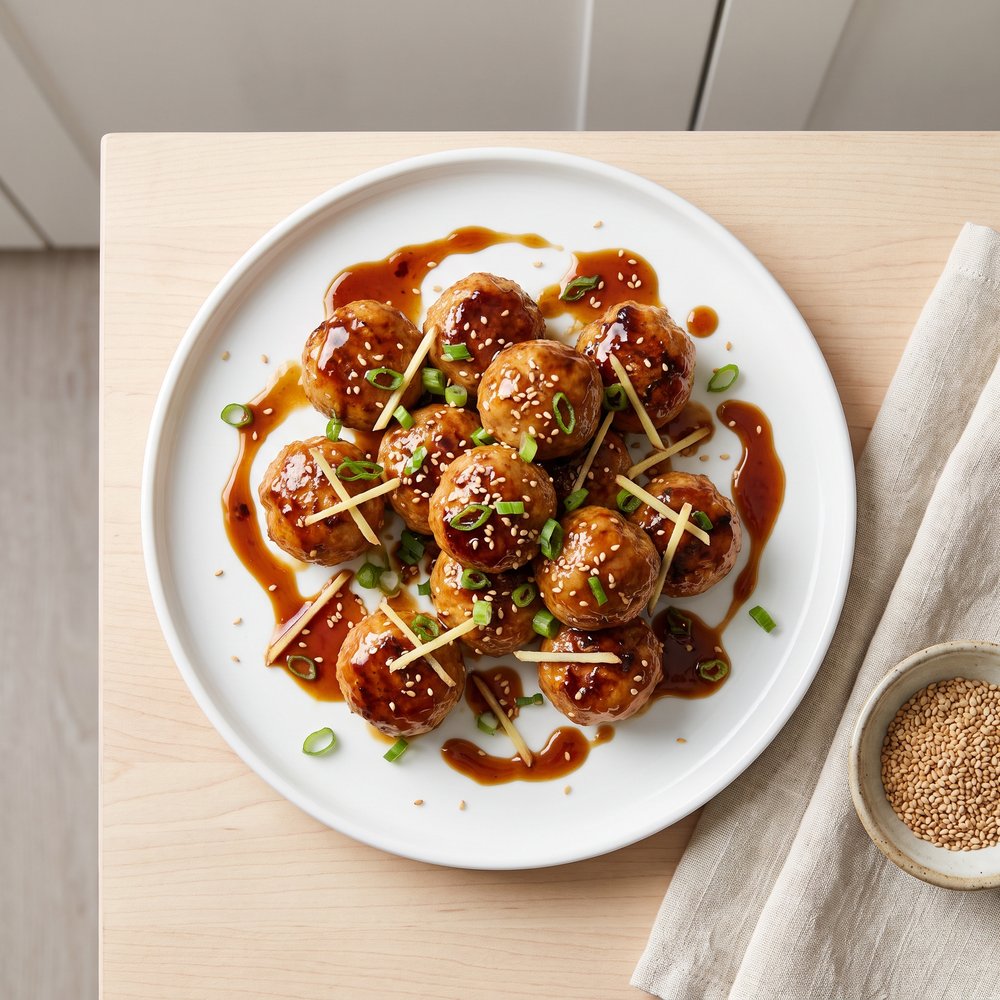 Ginger-Infused Chicken Meatballs