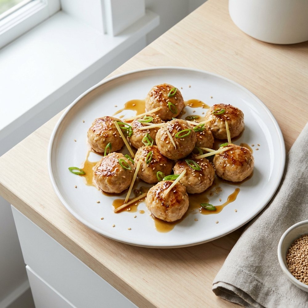 Ginger-Infused Chicken Meatballs