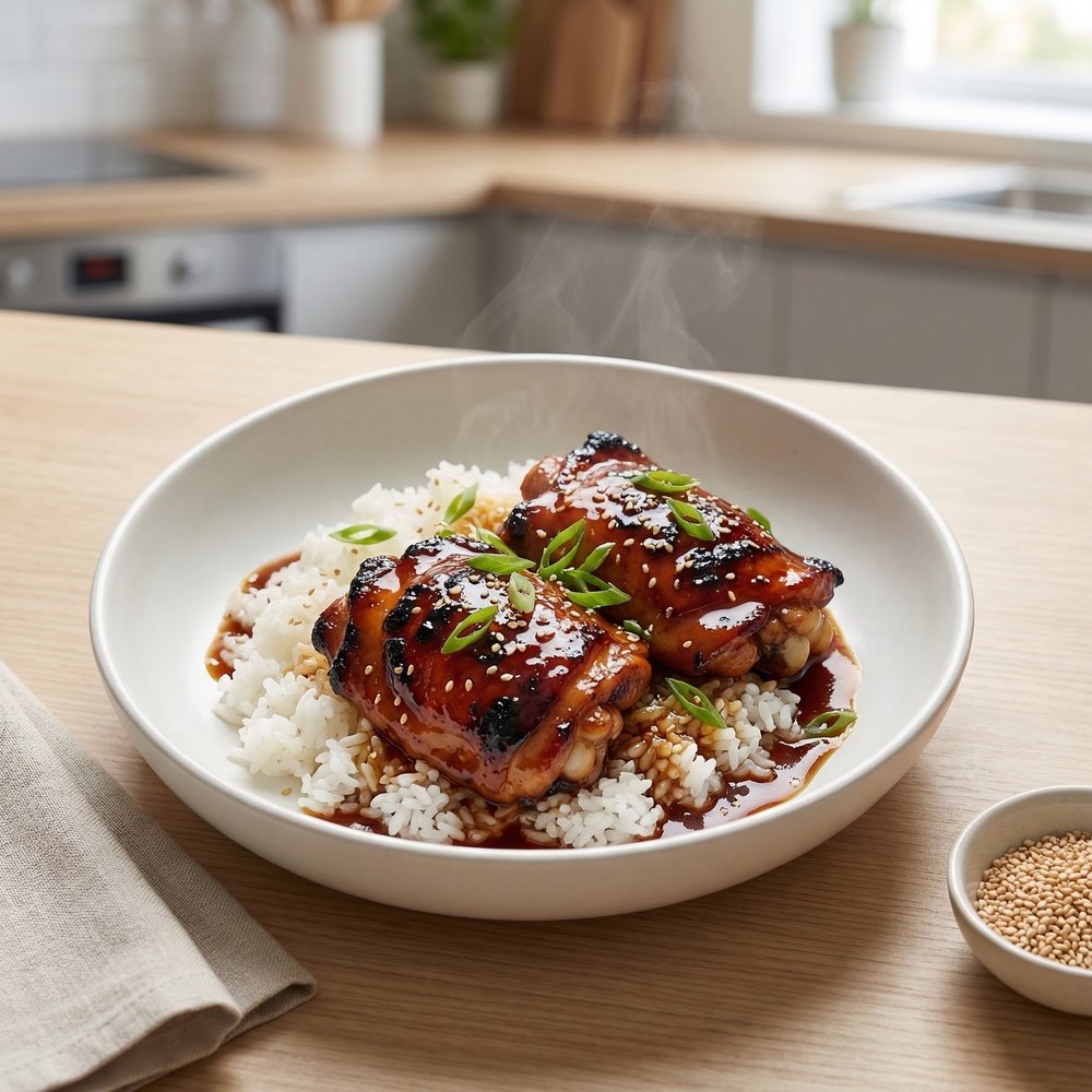 Glazed Ginger-Scallion Chicken