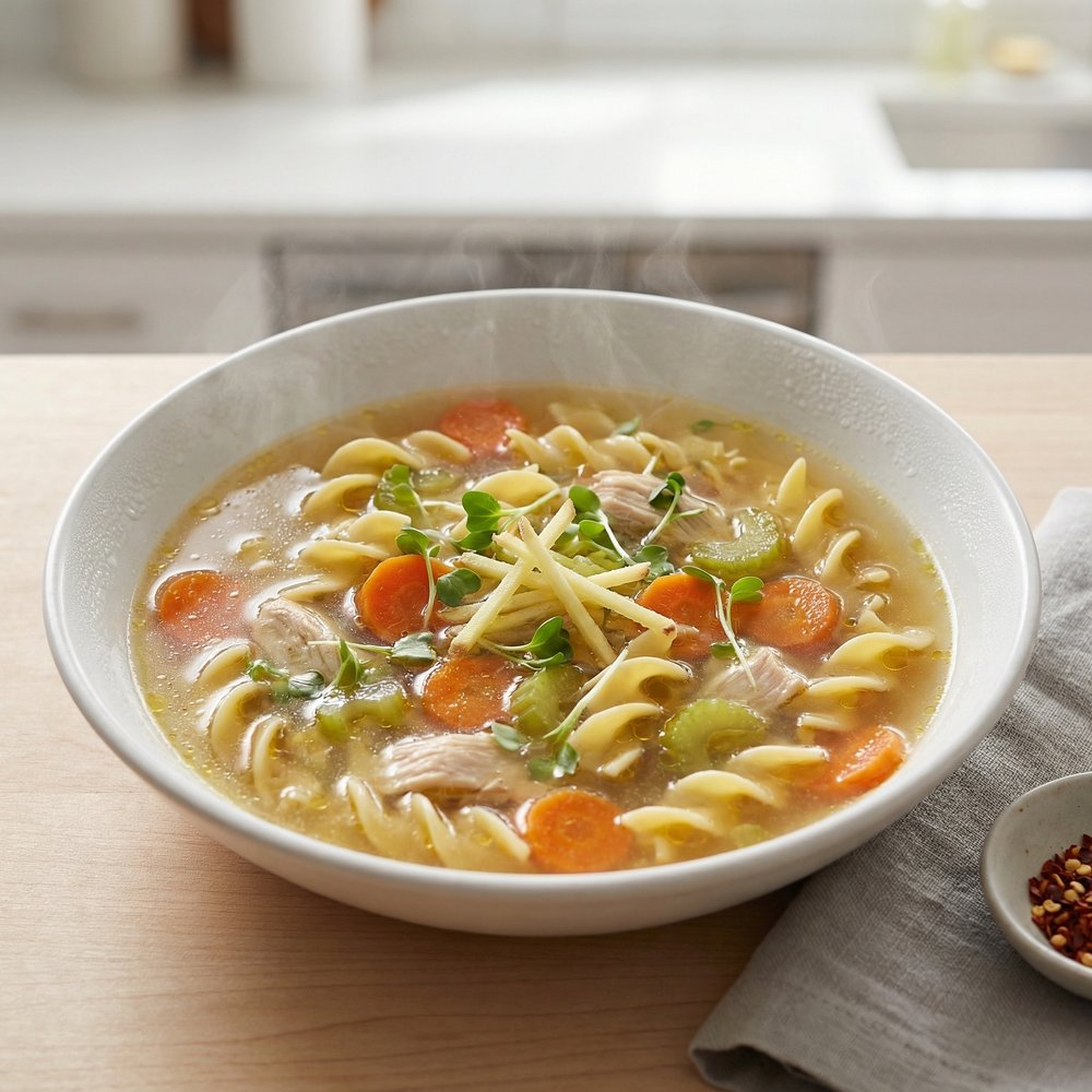 Jean’s Classic Chicken Noodle Soup with Ginger