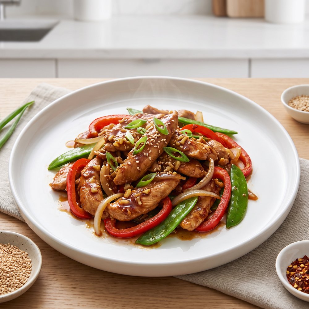 Ginger Chicken Stir-Fry with Vegetables