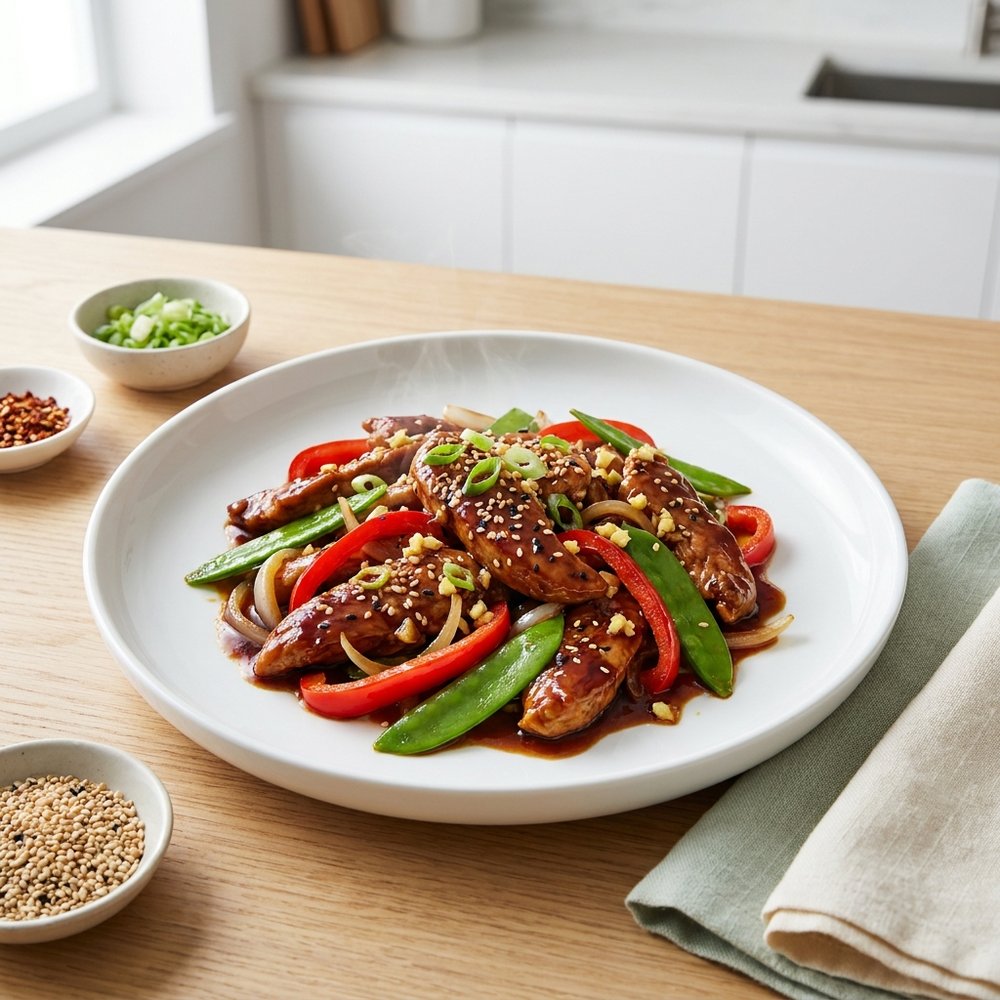 Ginger Chicken Stir-Fry with Vegetables